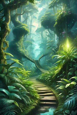 Wooden Walkway Thru For..
