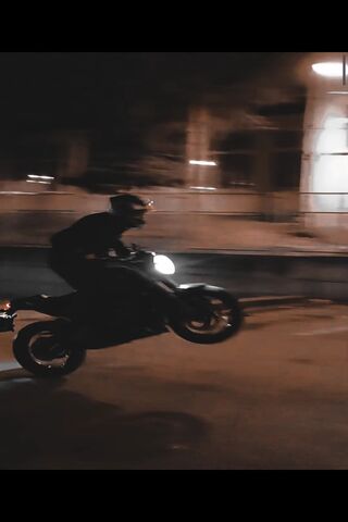 Nighttime Motorcycle St..