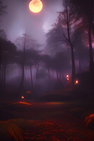Enchanted Moonlit Forest 🌕✨