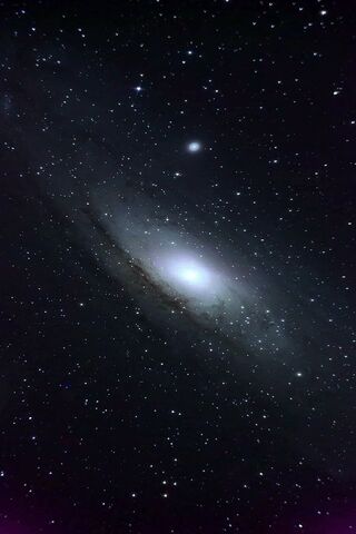 Celestial Beauty: The White Andromeda Galaxy 🌌✨