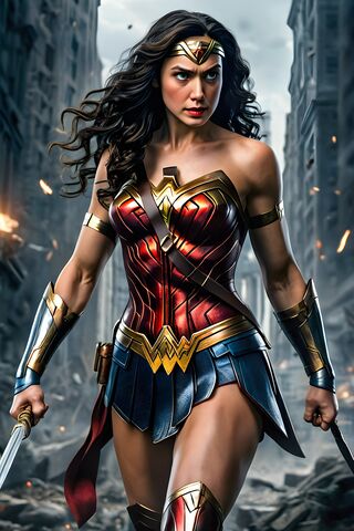 Wonder Woman in Action! 🦸‍♀️✨