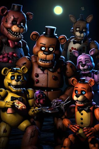 The Spooky Crew of Five Nights at Freddy's! 🎭👻