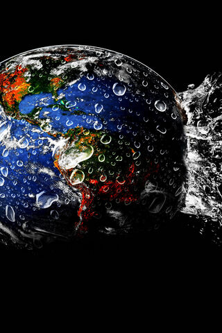 Nature's Liquid Gems: Waterdrops on Earth