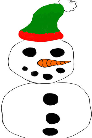 Cheerful Snowman 🎩☃️