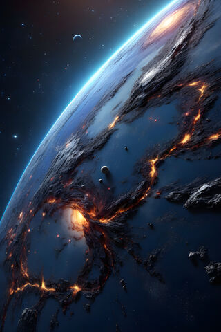 Cosmic Lava Flow 🌌🌋