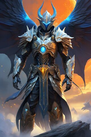 Celestial Guardian: The Armored Sentinel 🌌⚔️