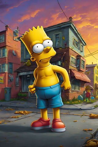 Bart Simpson in Springfield 🌆