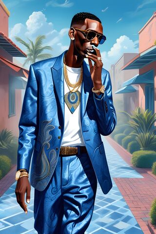 Young Dolph In Thought