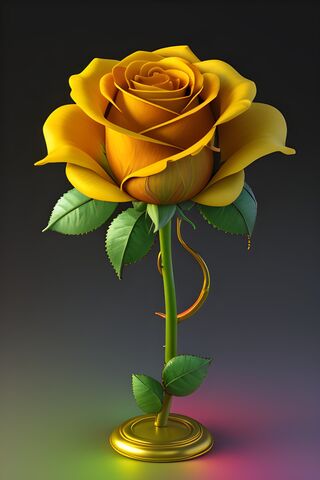 Golden Elegance 🌹✨