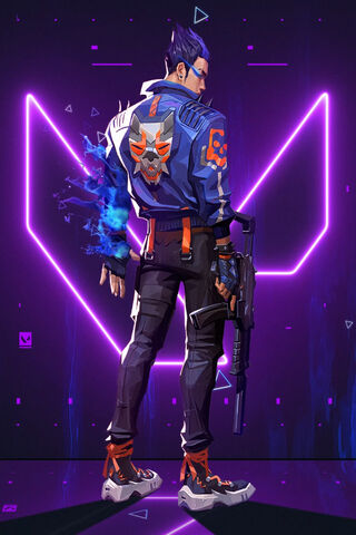 Cyberpunk Warrior in Ac..