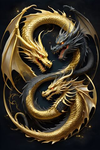 Yin and Yang Dragon