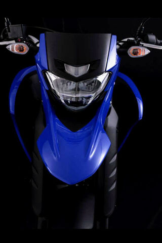 Sleek Blue Motorcycle R..