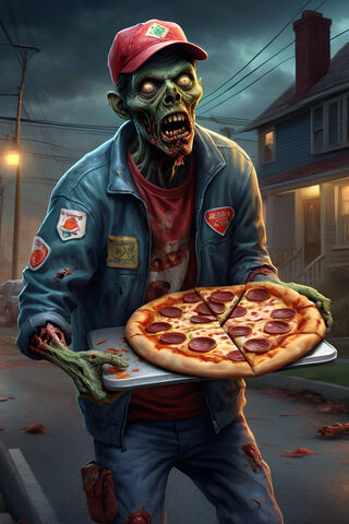 Zombie Pizza Delivery Driver