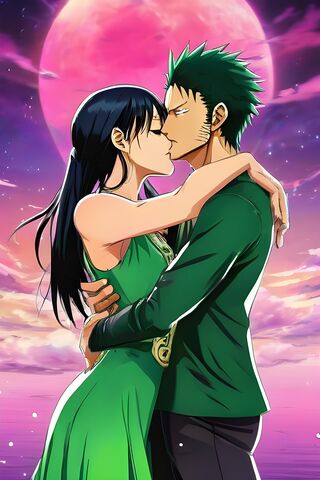 Zoro Kissing Nico Robin