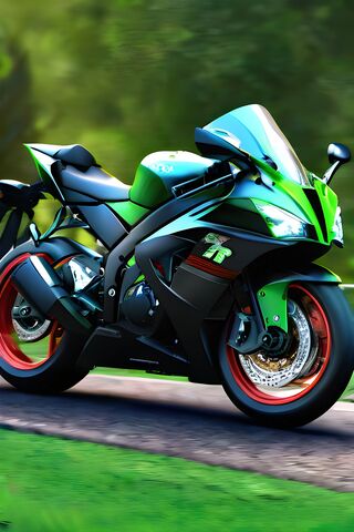 Sleek Green Speed Machi..