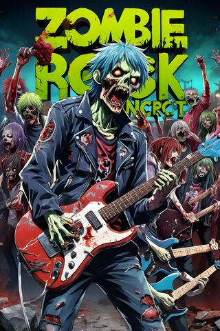 Zombie Rock Extravaganza! 🎸🧟‍♂️
