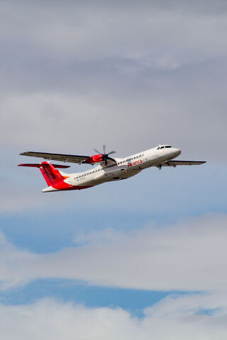 Soaring High: The ATR Aircraft in Action ✈️☁️