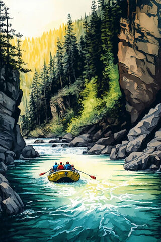Adventure Awaits! 🚣‍♂️🌲
