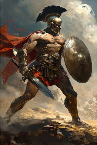 Mighty Spartan Warrior ⚔️🏛️