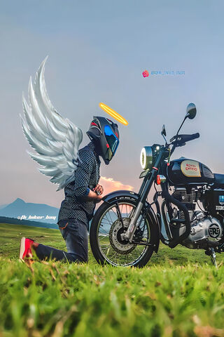 Angelic Rider 🏍️✨