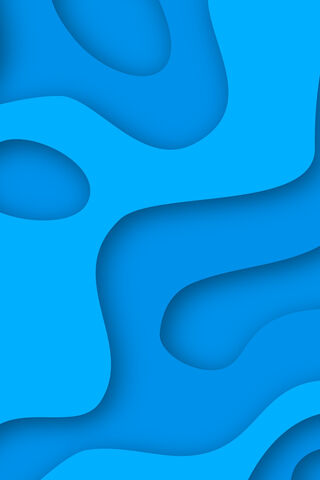Blue Papercut