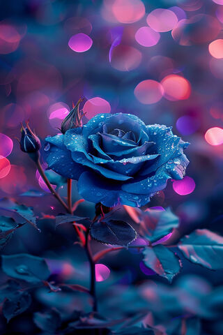 Enchanted Blue Rose 🌹✨