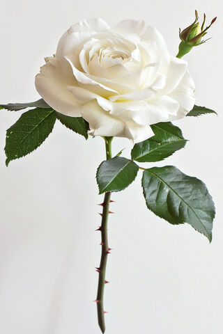Elegant White Rose 🌹✨