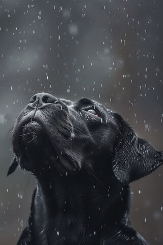 Raindrops on a Black Canvas