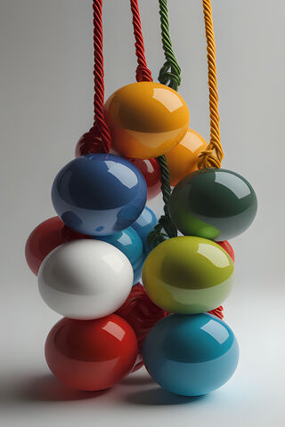Colorful Buoys in Harmo..
