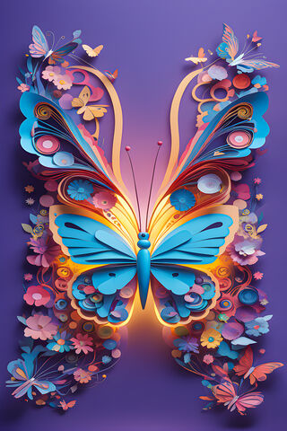 Vibrant Paper Butterfly 🌈🦋
