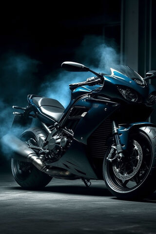 Sleek Power: The Midnight Ride 🏍️✨