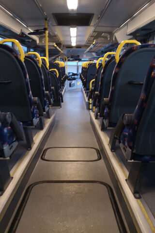Inside an Empty Bus 🚌✨