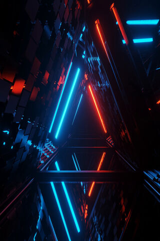 Cool Neon Triangle