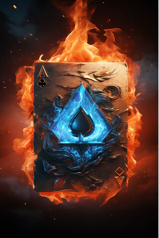 Fiery Ace of Spades 🔥♠️