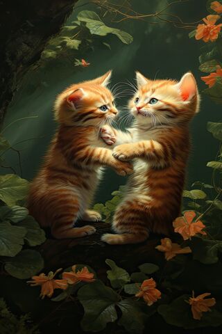 Cute Ginger Cat Art