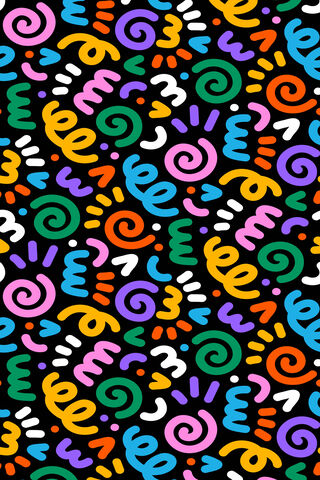 Colorful Swirls and Doo..