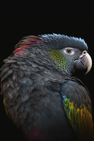 Majestic Parrot Portrait 🦜✨