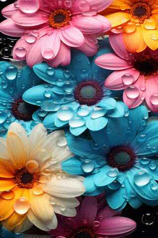 Vibrant Floral Delight 🌼💧