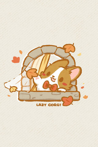 Cozy Corgi Vibes 🐾🍂