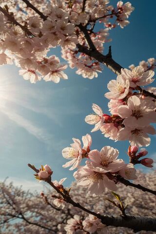 Blossoms Under the Blue Sky 🌸☀️