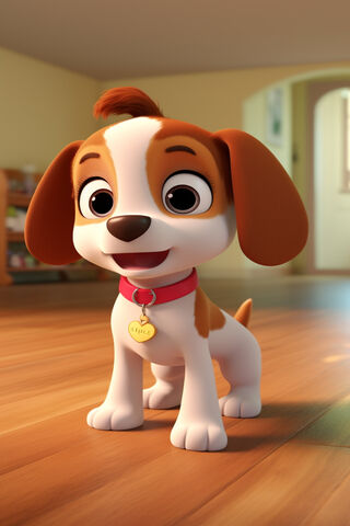 Adorable Animated Puppy..