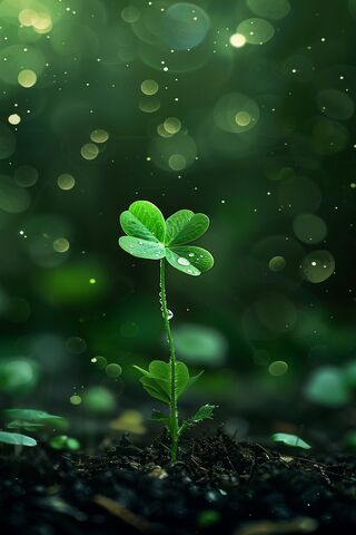 Dewy Plant Growth