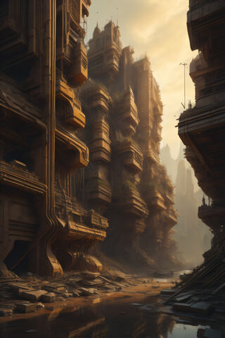 Futuristic Urban Ruins 🌆✨