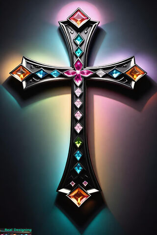 Radiant Cross of Colors ✨✝️