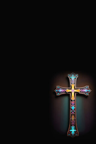 Vibrant Stained Glass Cross ✝️✨