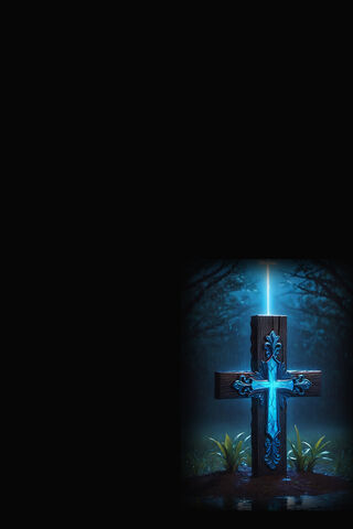 Mystical Cross in the Forest 🌌✨