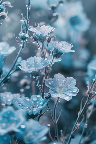 Enchanted Blue Blossoms..