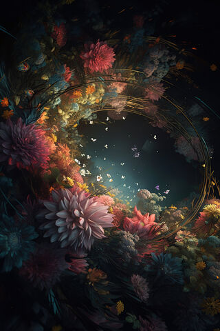 Enchanted Floral Portal 🌸✨