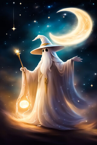 Fantasy Wizard Ghost