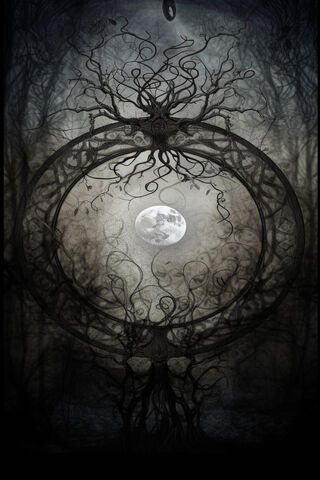 Enigmatic Moonlit Fores..